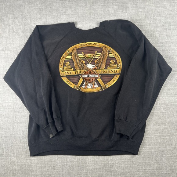 Harley-Davidson Other - Vintage 1990s Harley-Davidson Ft. Lauderdale Eagle Sweatshirt XL USA Made